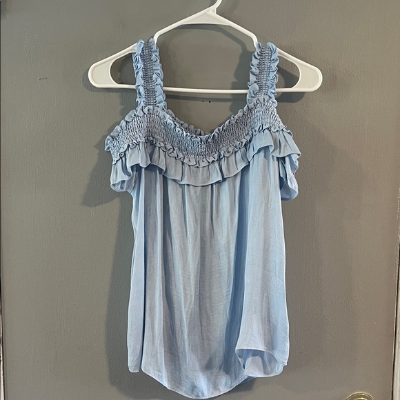 Anthropologie Tops - Anthropologie Sky Blue Sleeveless Blouse Size XS‎